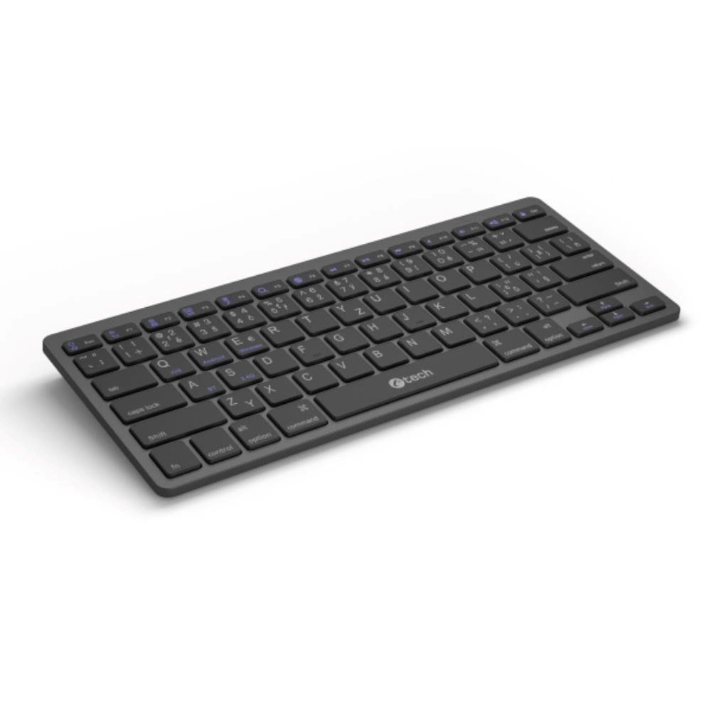 C-TECH Klávesnice KB-120S Dual mode,  bezdrátová,  BT5.0 + 2, 4GHz,  USB nano receiver,  CZ/ SK4 