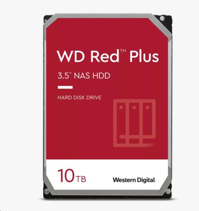 WD RED PLUS NAS WD101EFBX 10TB SATAIII/ 600 256MB cache,  215MB/ s CMR0 