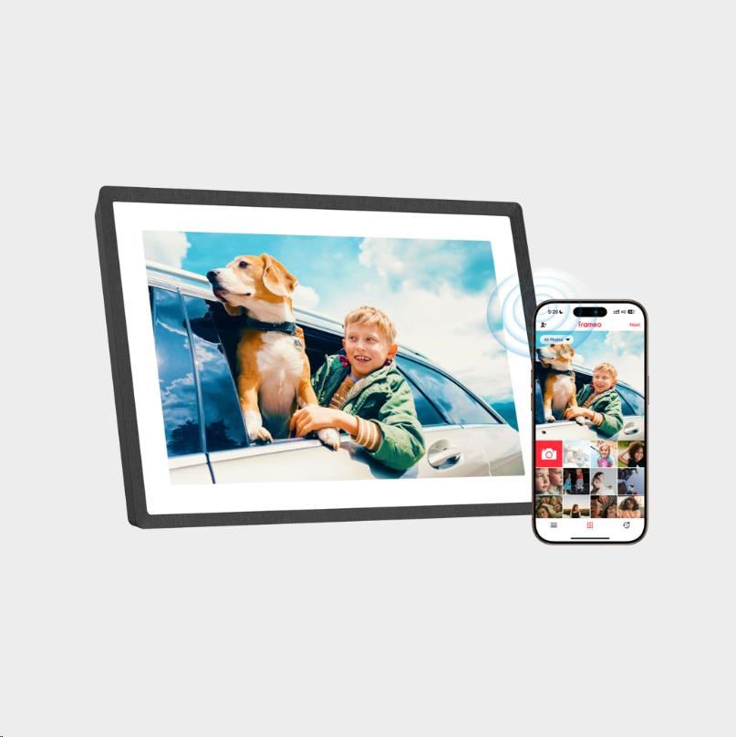 Lexar I Pexar Digital Picture Frame I 10.1-inch (Black) expandable with 32GB SD card or USB Flash0 