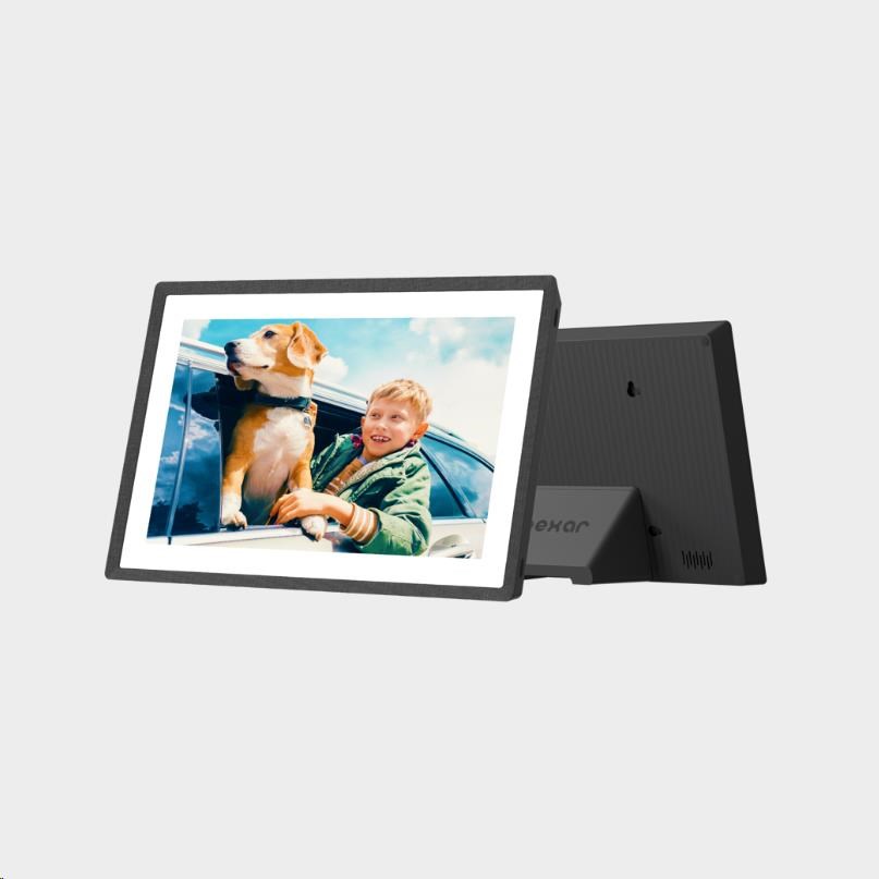 Lexar I Pexar Digital Picture Frame I 10.1-inch (Black) expandable with 32GB SD card or USB Flash1 