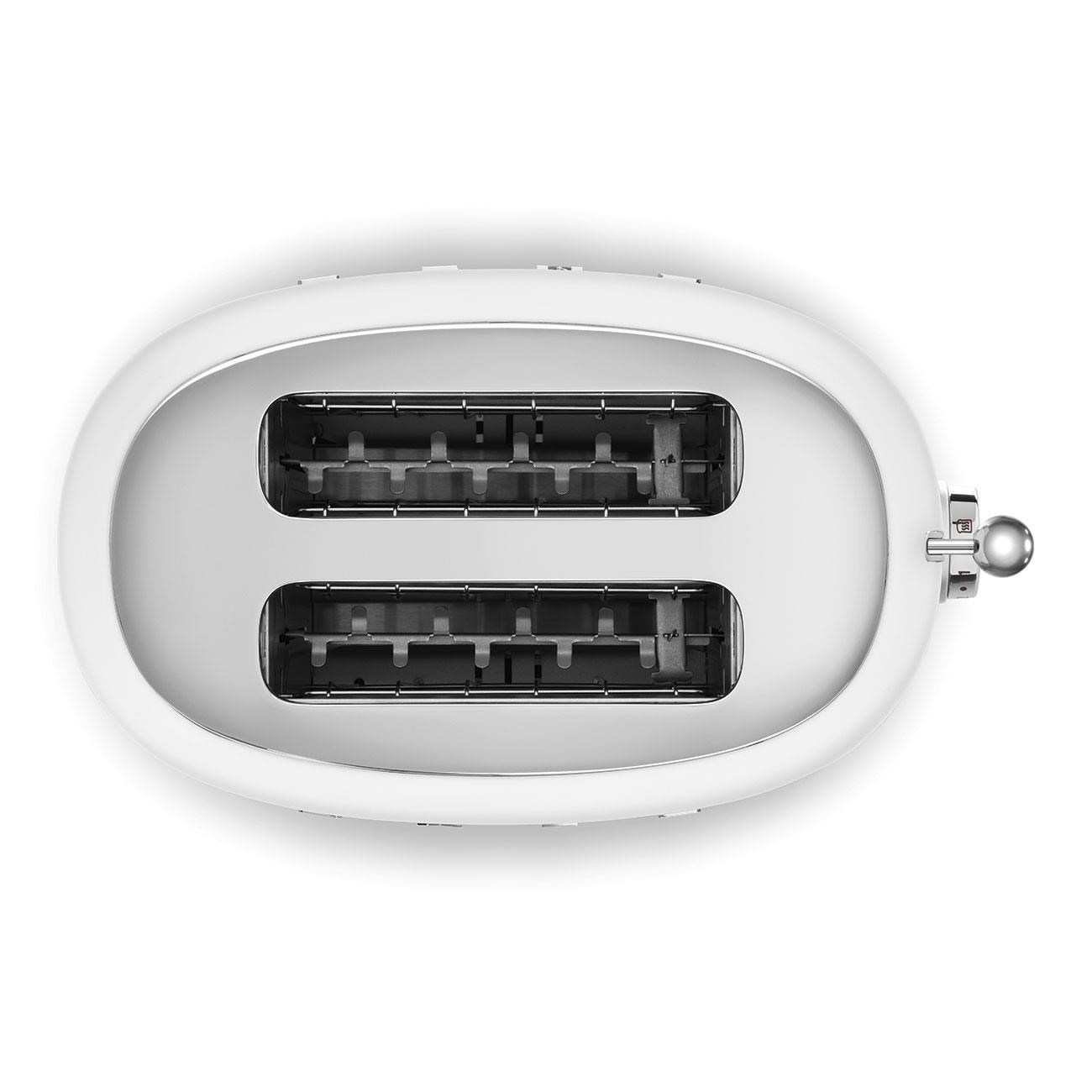 Smeg TSF01WHMEU toustovač /  topinkovač,  2 toasty,  6 úrovní opékání,  zásuvka na drobky,  styl. 50. let,  matně bílá4 