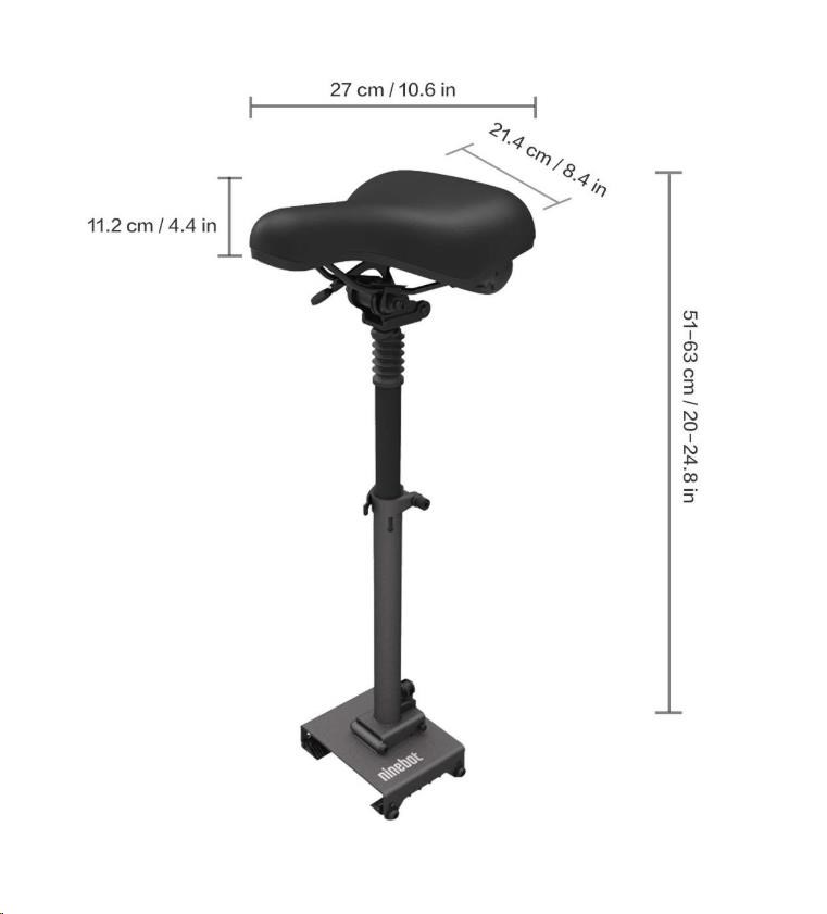 Small Back Seat for Xiaomi Scooter M365/ 1S/ Pro/ Pro2 Black-Red (OEM)3 