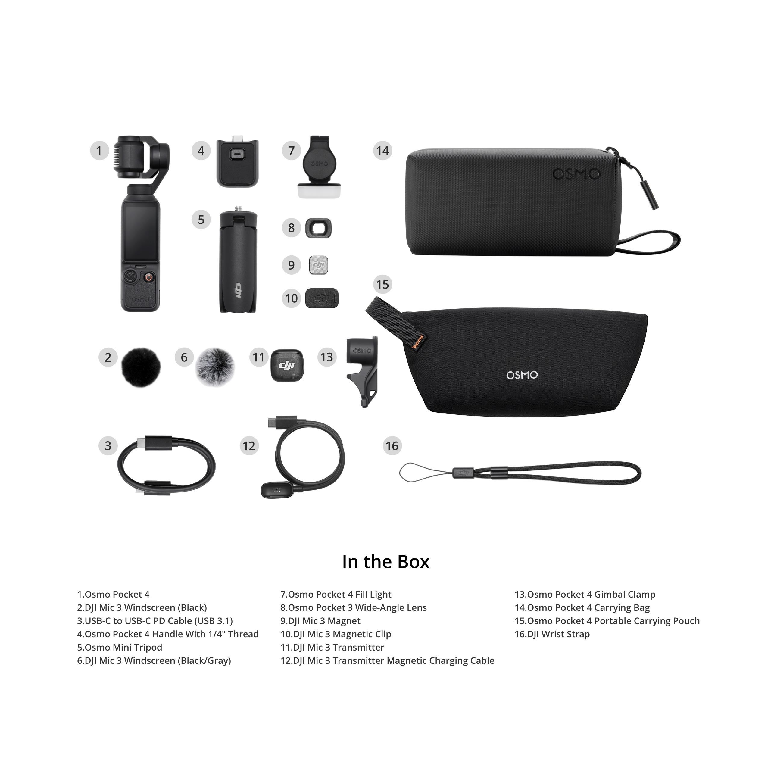 DJI Osmo Pocket 4 Creator Combo černá0 