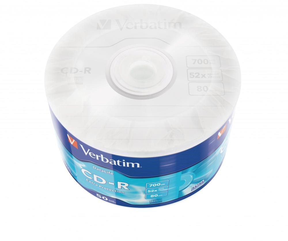 VERBATIM CD-R (50-pack)Wrap/ Extra Protection/ 52x/ 700MB2 