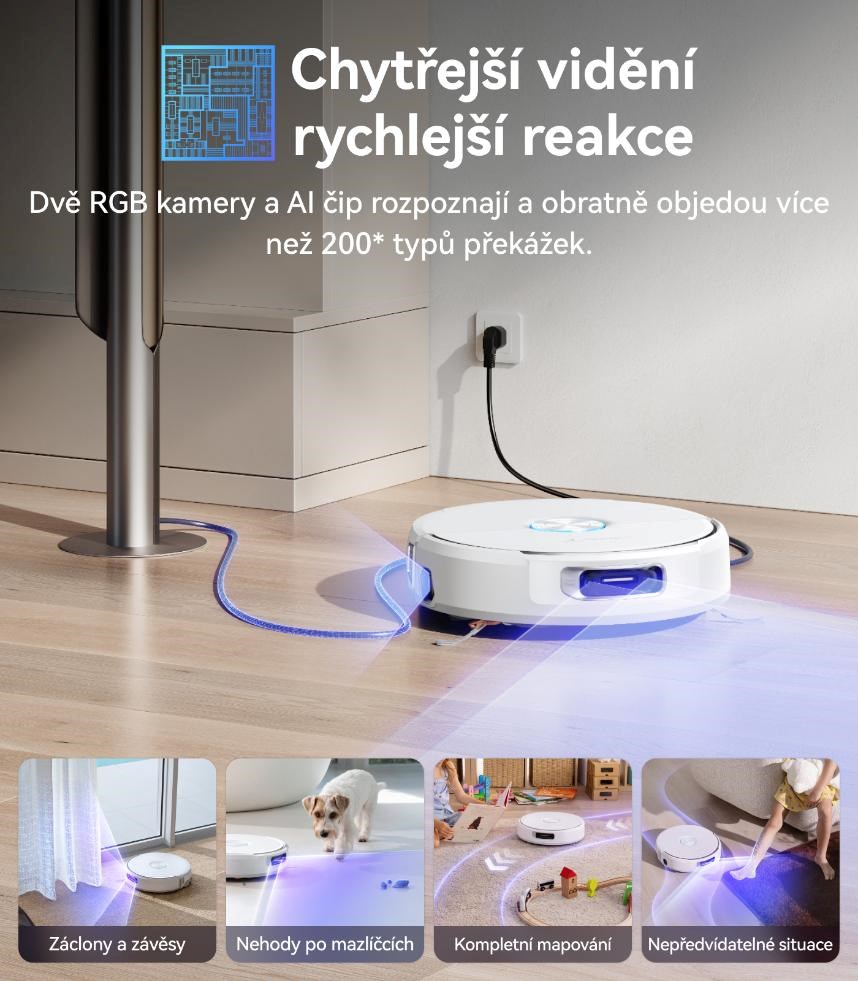 Narwal Flow compact station - AI robotický vysavač s pásovým mopem a samočistící stanicí s napojením na odpad3 