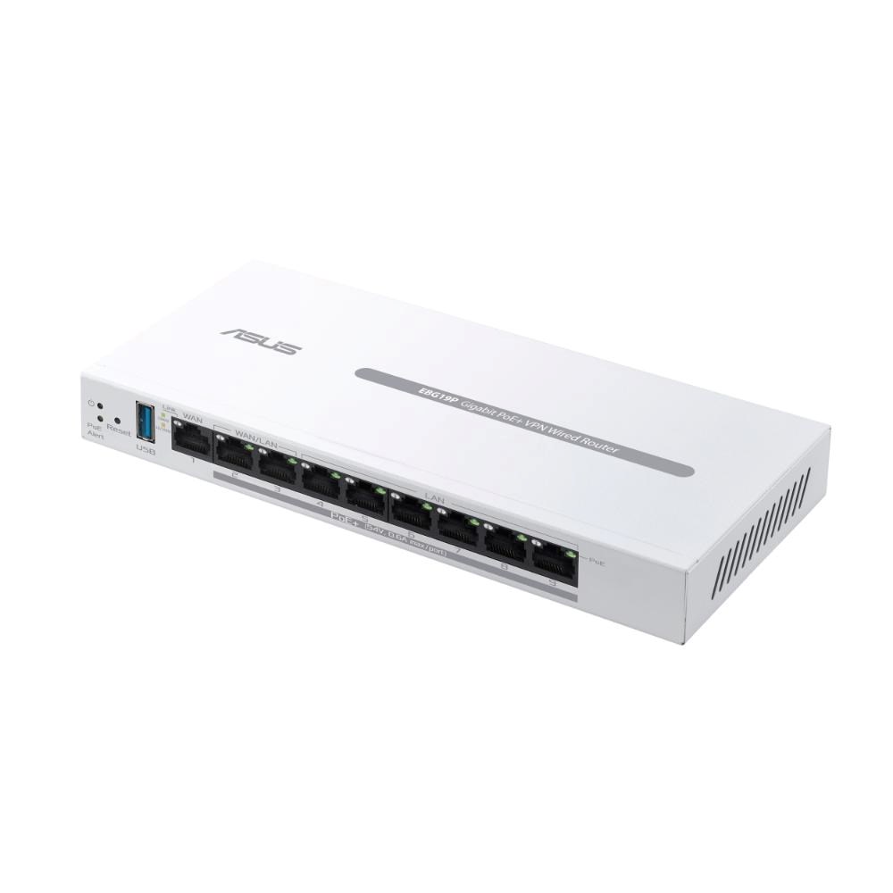 ASUS ExpertWifi EBG19P VPN Router,  8x PoE+ port,  Až 3 WAN,  1x USB3.20 