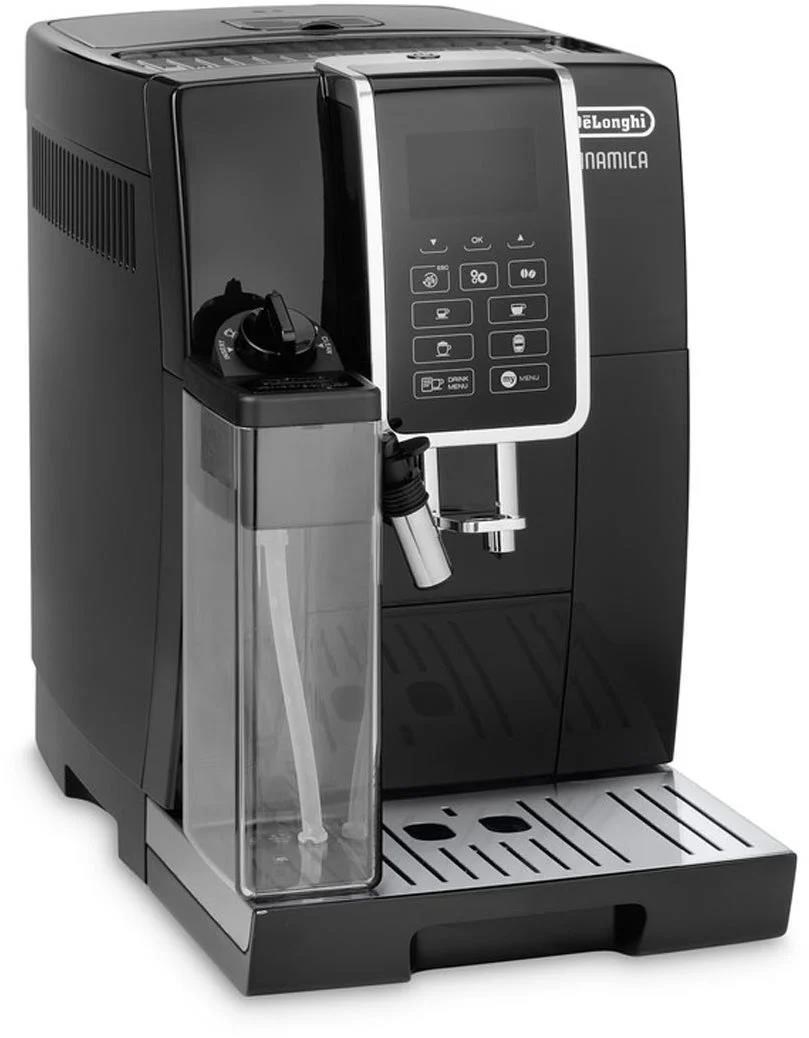 DeLonghi Dinamica ECAM 350.55.B automatický kávovar,  15 bar,  vestavěný mlýnek,  mléčný systém,  zásobník na mletou kávu2 