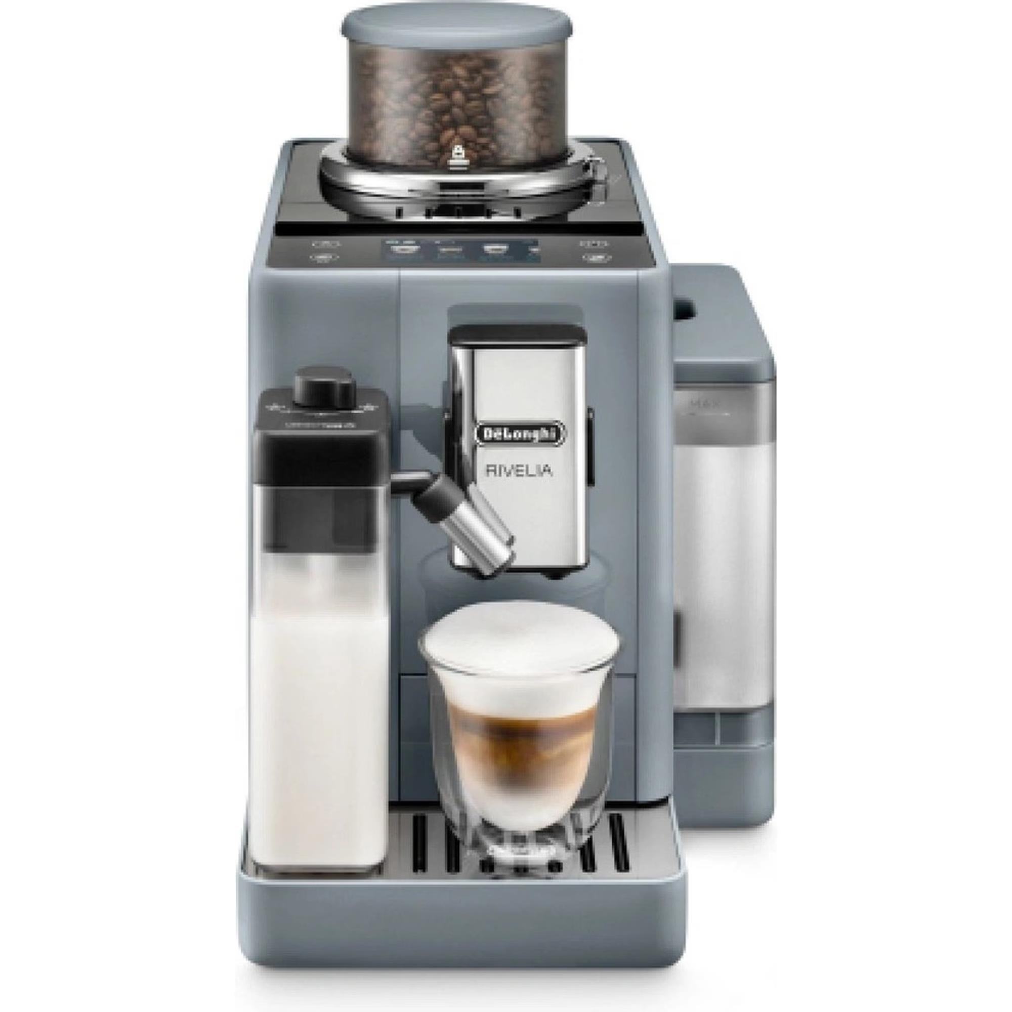 DeLonghi Rivelia EXAM440.55.G,  automatický kávovar šedý,  LatteCrema,  Bean Switch,  Bean Adapt,  16 nápojů0 