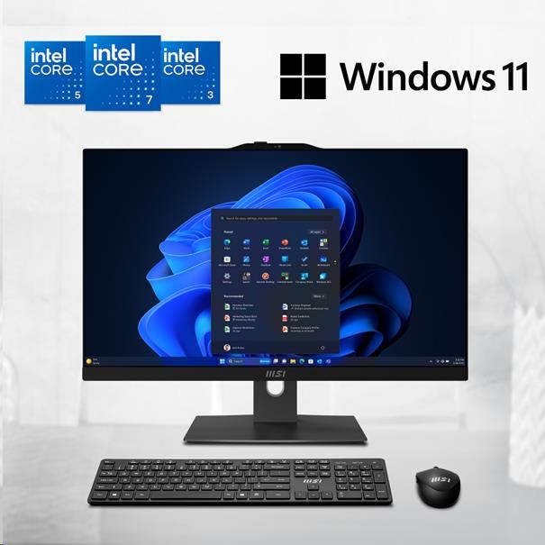 MSI PC AiO Modern AM242P 1M-2088XEU,  Core 5 120U,  23.8 FHD,  Anti-Glare,  Non-Touch,  16GB,  512GB SSD,  N/ A,  No OS,  Black1 