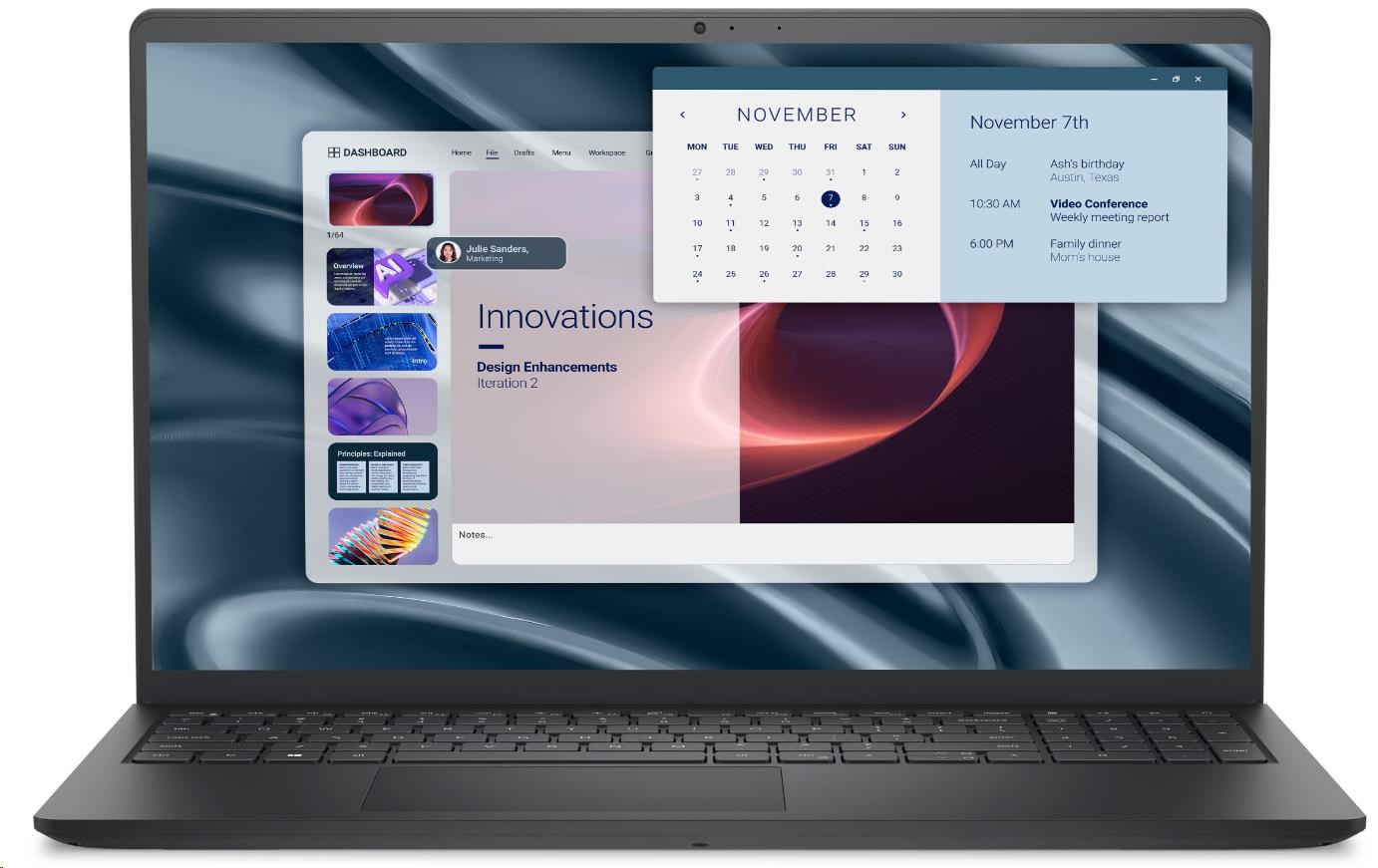 Dell Pro 15 Essential/ PV15250/ 3-100U/ 15, 6