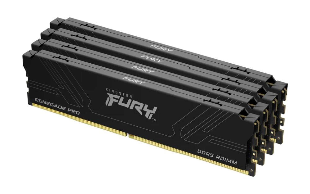 Kingston FURY Renegade Pro/ DDR5/ 64GB/ 7200MHz/ CL38/ 4x16GB/ Black