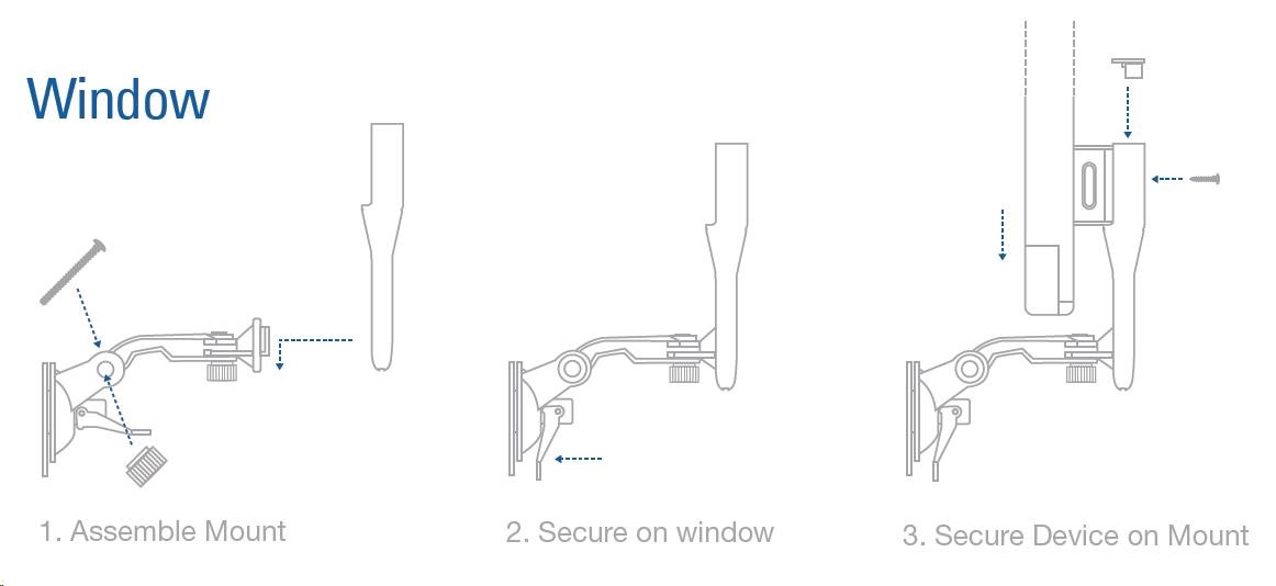 UBNT NanoStatio Mount NS-WM [držiak pre všetky typy nanostaníc na okno/ stenu]3 