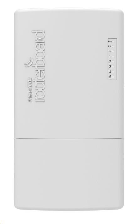 MikroTik RouterBOARD PowerBox Pro,  800MHz CPU,  128MB RAM,  5x LAN,  PoE IN/ OUT,  vrátane. Licencia L42 
