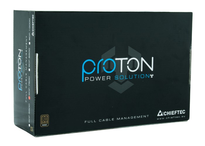 Napájací zdroj CHIEFTEC Proton,  BDF-750C,  750W,  14cm ventilátor,  PFC,  80+ Bronze,  vedenie káblov1 