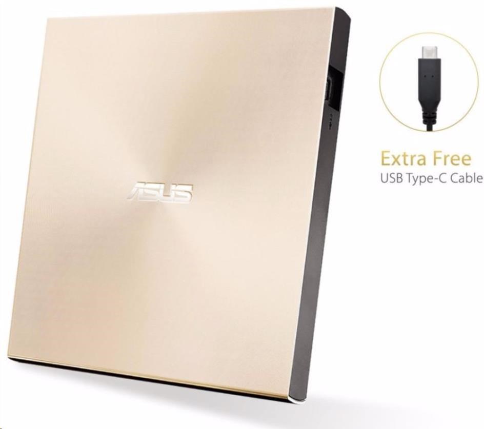 ASUS SDRW-08U9M-U zlatá ultraslim DRW USB-C/ A