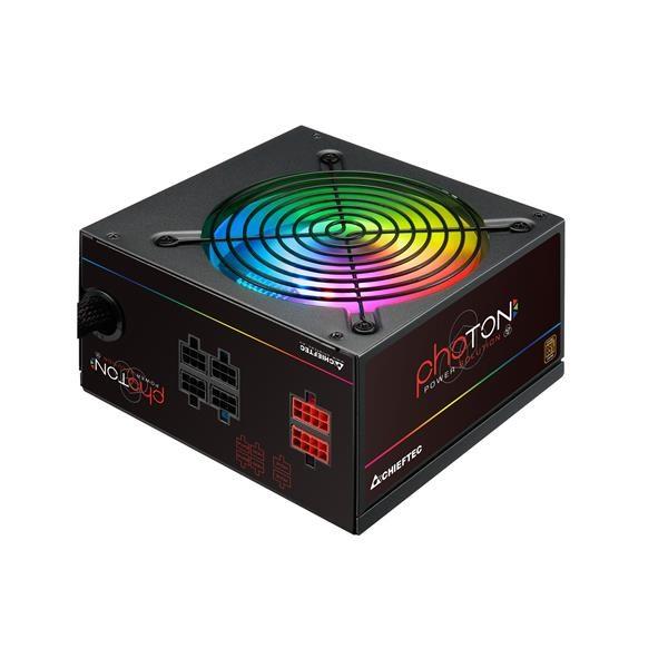 CHIEFTEC Photon Series,  CTG-750C-RGB,  750W,  12cm RGB ventilátor,  Active PFC,  modulárny,  maloobchod,  85+