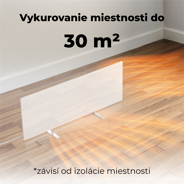 AENO AGH1S Premium Eco Smart Ohrievač, Biely, WI-FI, max 700W, Infra8