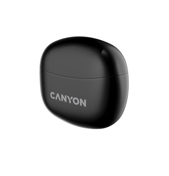 Canyon TWS-5, True Wireless Bluetooth slúchadlá do uší, USB-C nabíjanie, nabíjacia stanica v kazete, čierne2