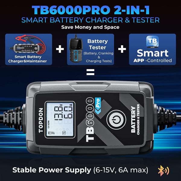 TOPDON Nabíjačka a tester batérie TB6000Pro1