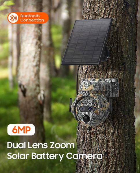 Solárna kamera Viking HDs04 4G sivá/ 2304x1296/ PIR detekcia/ pohybový senzor/ 7800mAh9