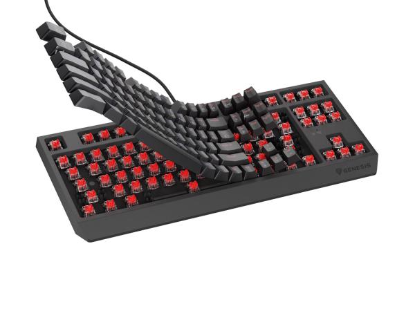 Herná klávesnica Genesis THOR 230/ TKL/ RGB/ Outemu Red/ Drôtové USB-A/ CZ- SK layout/ Čierna6