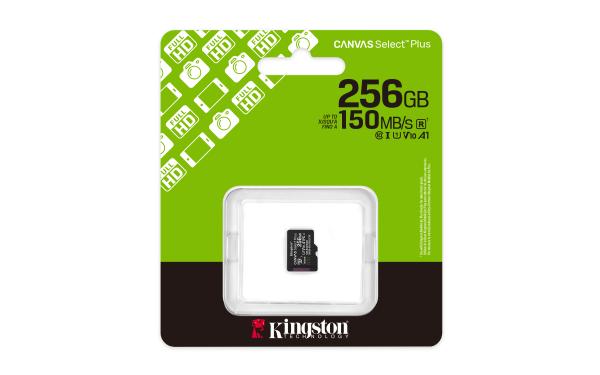 Kingston Canvas Select Plus/ Micro SDXC/ 256GB/ UHS-I U1 / Class 100