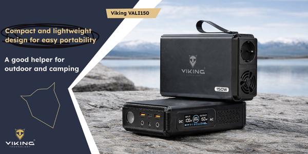 Batériový generátor Viking VALI150/ batéria 148Wh/ Output:1xAC, 2xUSB-A, 2xDC5521/ LED svietidlo10