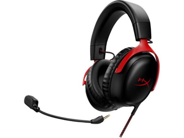 HyperX Cloud III/ ANC/ Jack/ Čierna-červená3