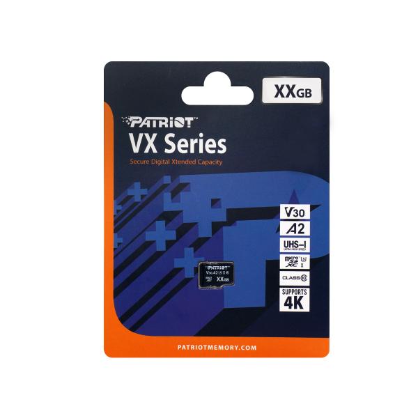 256GB microSDXC Patriot VX V30 U3 A20