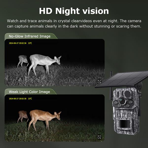 Solárna kamera Viking HDs05 4G/ 2304x1296/ PIR detekcia/ pohybový senzor/ 7800mAh11