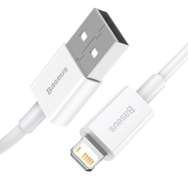 Baseus Dátový kábel Superior Series USB/ Lightning 1m (2.4 A) biela0