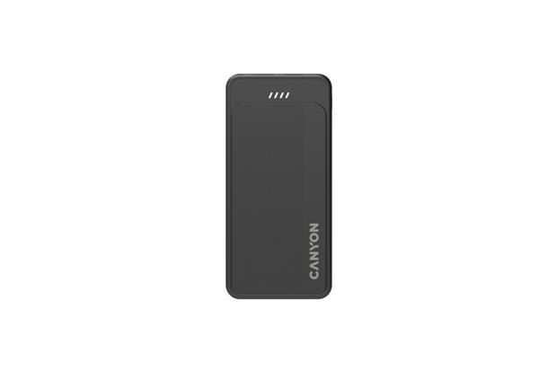 Canyon OnPower 100, Powerbank, 10.000 mAh, LED indikátor, in: 1x USB-C/1x microUSB, out: 1x USB-C a 2x USB-A 21