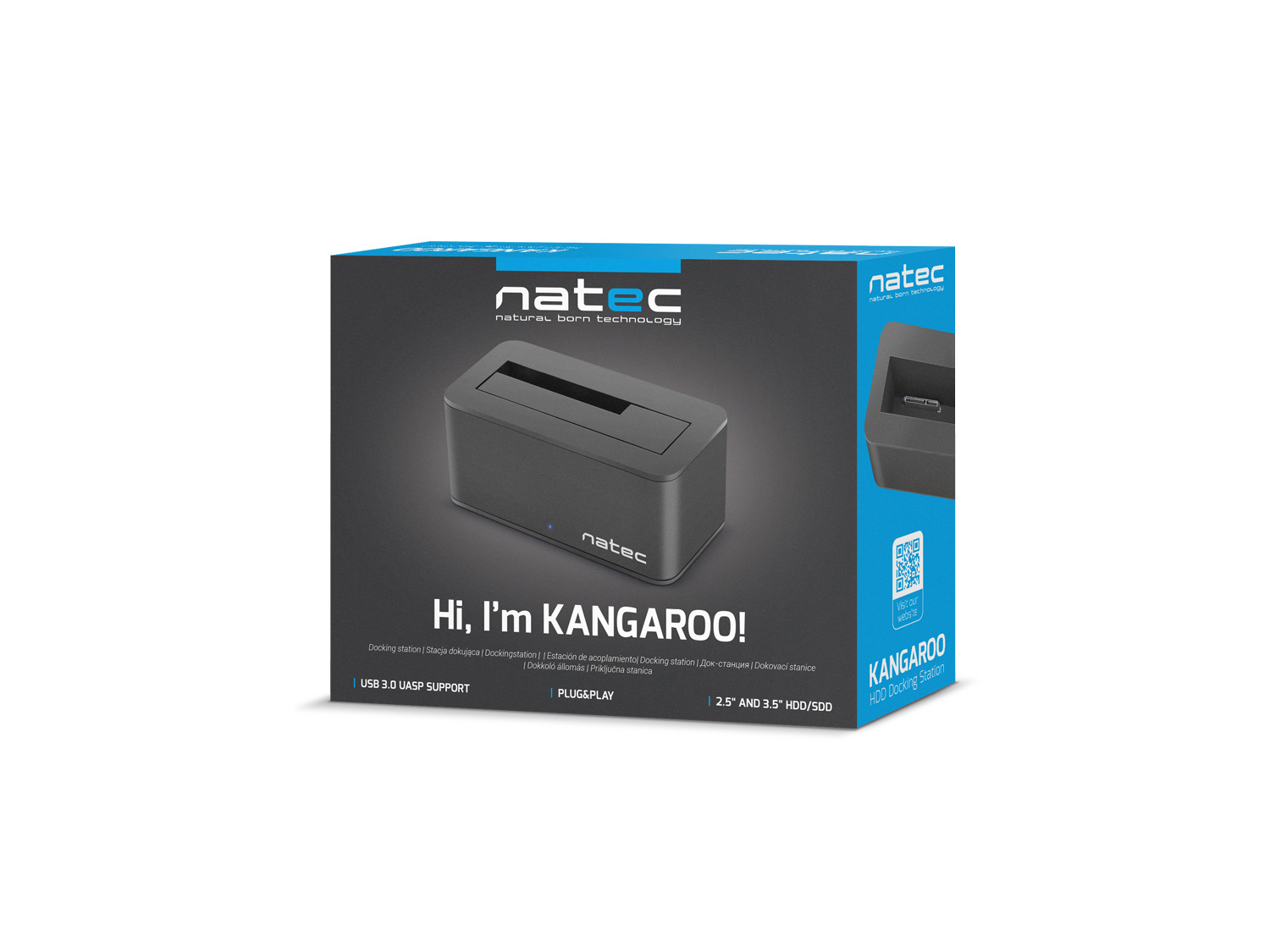 Dokovacia stanica pre HDD 2, 5"/ 3, 5" USB 3.0 Natec Kangaroo, vrátane napájacieho adaptéra6 
