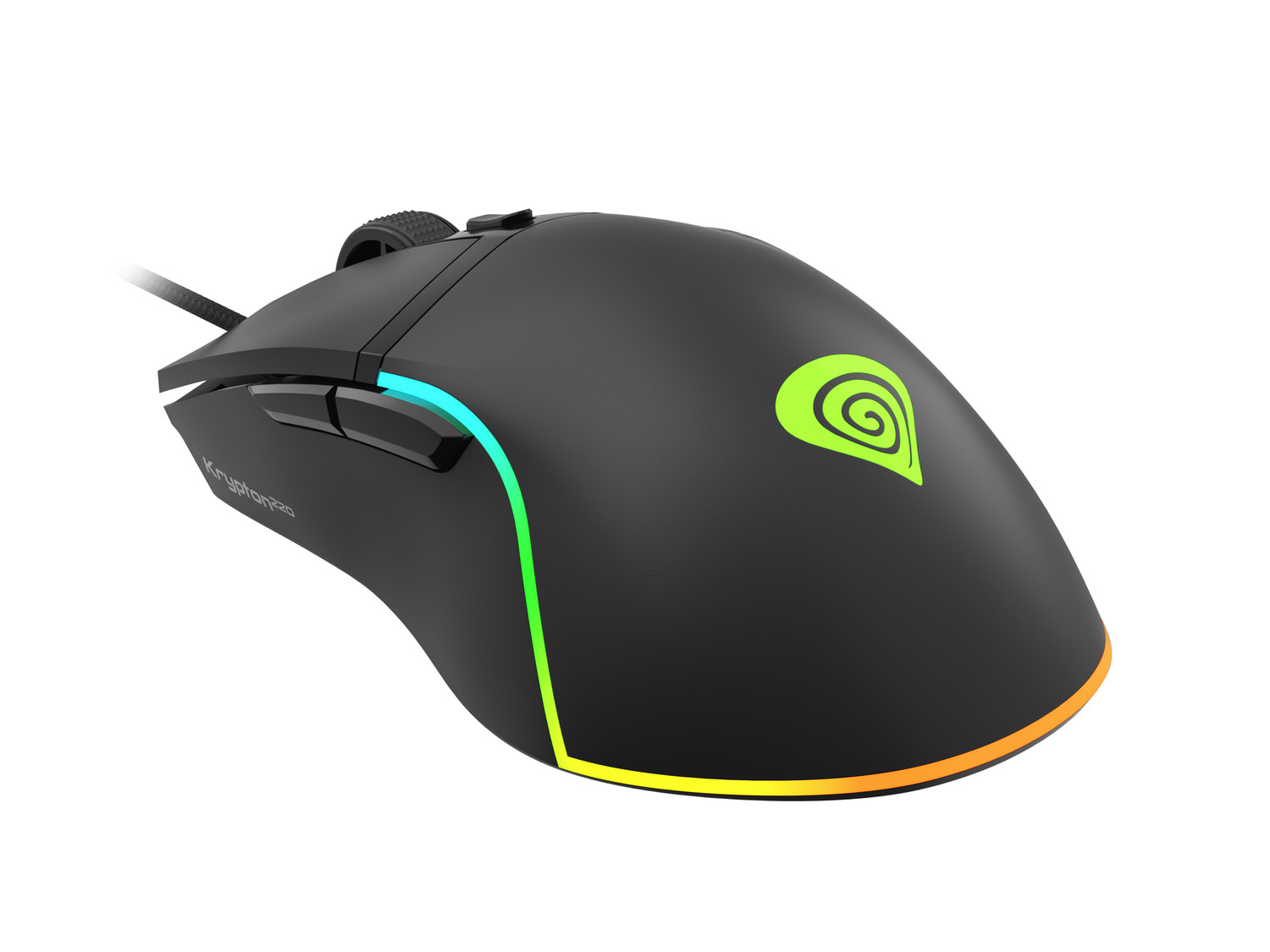 Genesis herná optická myš KRYPTON 220/ RGB/ 6400 DPI/ Herná/ Optická/ 6 000 DPI/ Drôtová USB/ Čierna4 