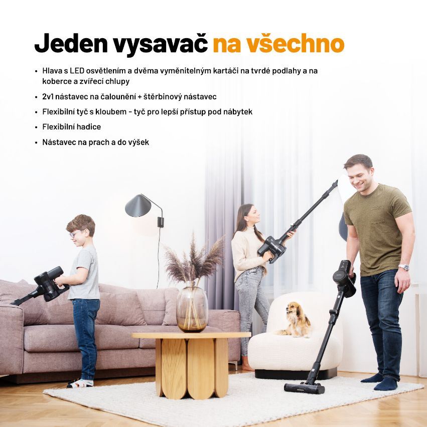Lauben Stick Vacuum & Mop 3in1 Pet Deluxe 400BC5 