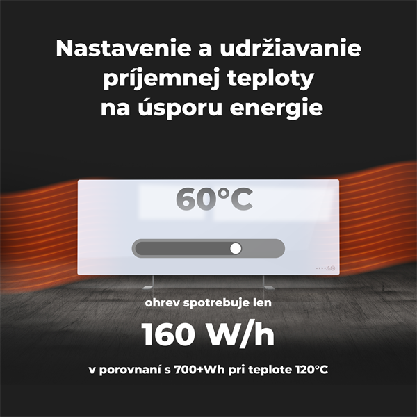 AENO AGH1S Premium Eco Smart Ohrievač, Biely, WI-FI, max 700W, Infra1 