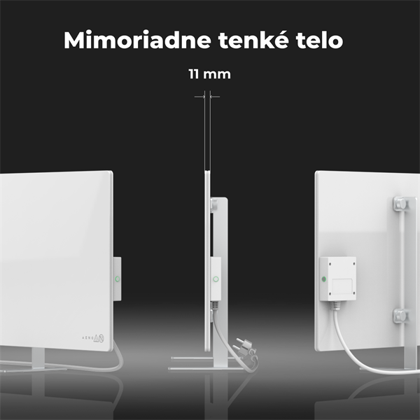 AENO AGH1S Premium Eco Smart Ohrievač, Biely, WI-FI, max 700W, Infra6 