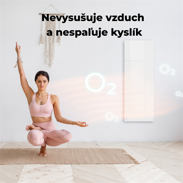 AENO AGH1S Premium Eco Smart Ohrievač, Biely, WI-FI, max 700W, Infra10 