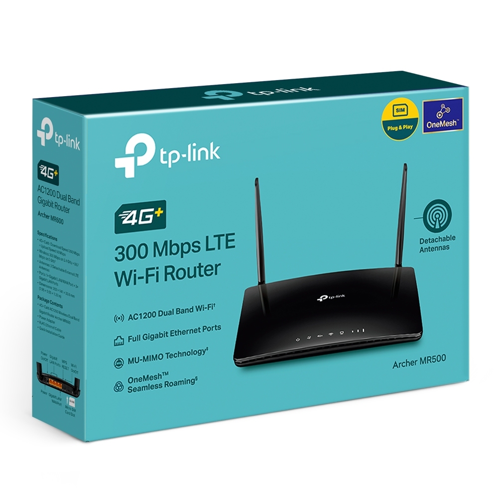 TP-Link Archer MR500 4G LTE Cat6 AC1200 Gb Router4 