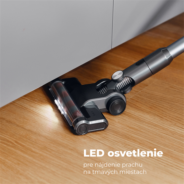AENO Tyčový vysavač SC3, turbo kefa s LED svetlom, umyvatelny filter, 11 
