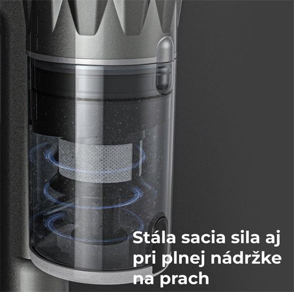 AENO Tyčový vysavač SC3, turbo kefa s LED svetlom, umyvatelny filter, 15 