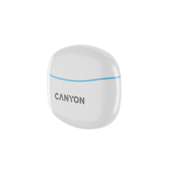 Canyon TWS-5, True Wireless Bluetooth slúchadlá do uší, USB-C nabíjanie, nabíjacia stanica v kazete, modré2 