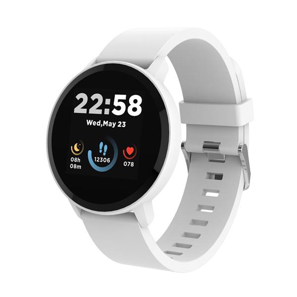 Canyon Lollypop SW-63, smart hodinky, BT, fareb. LCD displej 1.3´´, vodotes. IP68, multišport. režim, biele1 