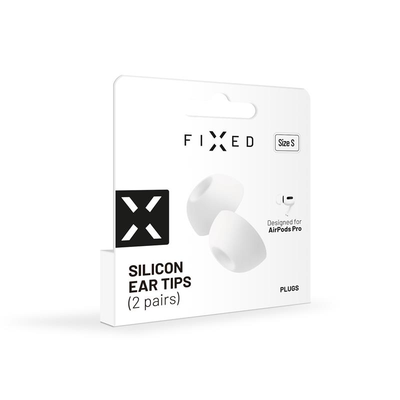 FIXED silikonové štuple pre Apple AirPods Pro/Pro 2, veľkosť M, 2 sady *Poškodený obal*3 
