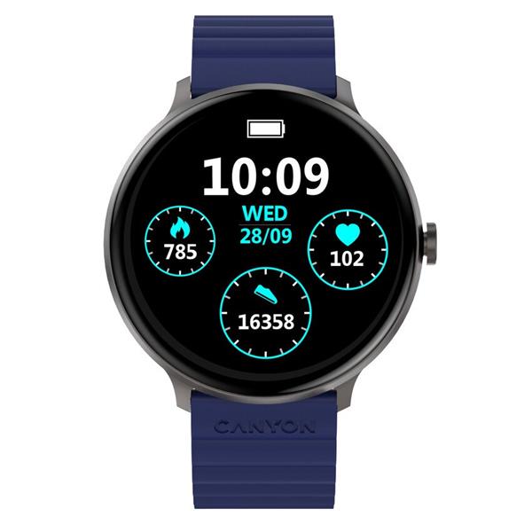 Canyon Jacky SW-69, smart hodinky, BT, fareb. LTPS displej 1,3", vodotes. IP68, 25 športov, modro/žlté13 