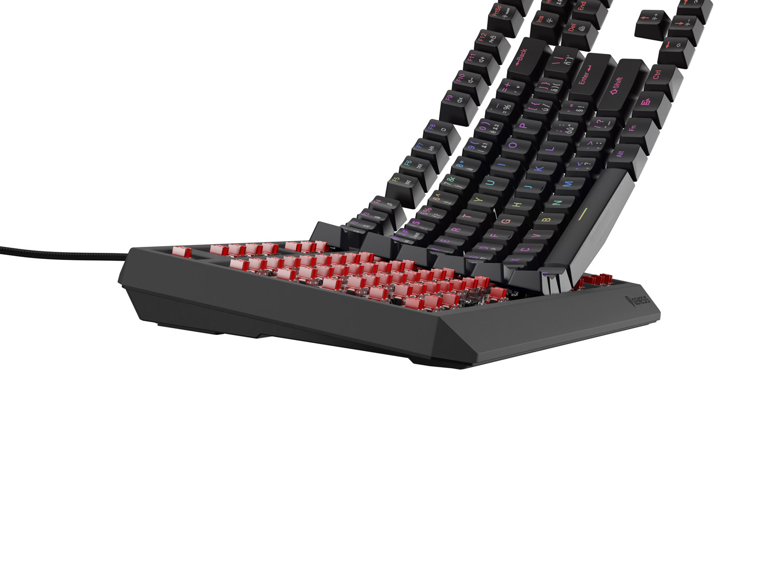 Herná klávesnica Genesis THOR 230/ TKL/ RGB/ Outemu Red/ Drôtové USB-A/ CZ- SK layout/ Čierna1 