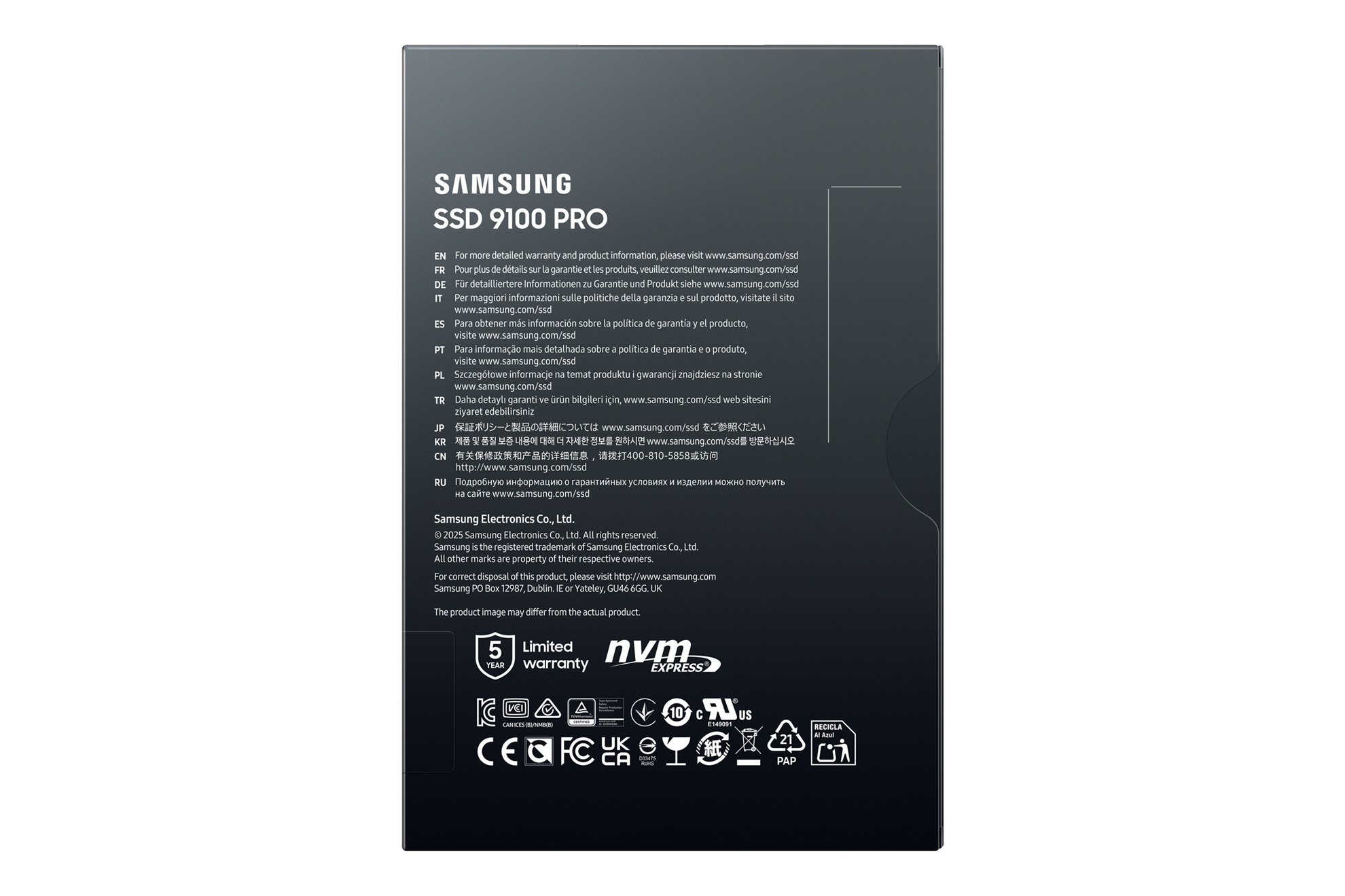 Samsung 9100 PRO/ 1TB/ SSD/ M.2 NVMe/ Čierna/ 5R4 