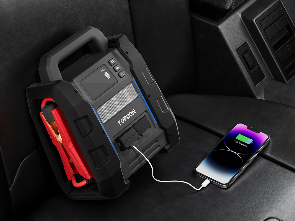 TOPDON štartér a tester autobatérie V4500Plus/ 32000mAh(120Wh)/ max. výstupný prúd 4500A/ / IP658 