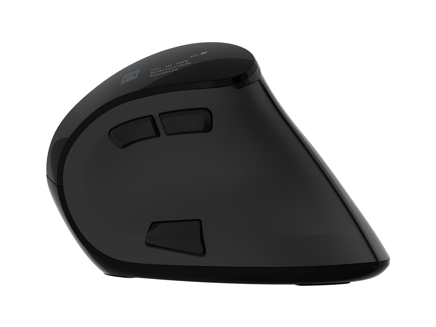 Vertikálna bezdrôtová myš Natec EUPHONIE PRO/ Vertikálna/ Blue Sense/ Pre pravákov/ 2 400 DPI/ USB+BT/ Čier5 