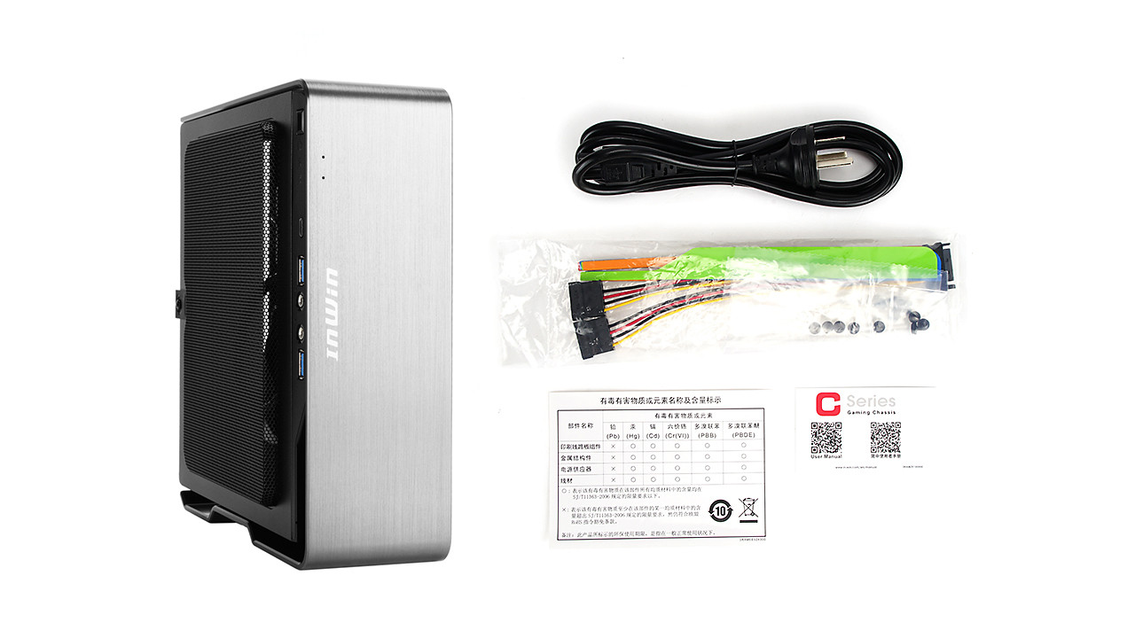 Skriňa In-Win Chopin MAX Silver, miniITX +200W GOLD5 